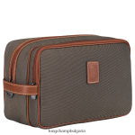 кафяво Жени кутия за тоалетни принадлежности boxford чанти Longchamp 6084PZ863 - Image 2