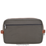 кафяво Жени кутия за тоалетни принадлежности boxford чанти Longchamp 6084PZ863 - Image 3