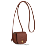 кафяво Жени портмоне за монети epure с кожена дантела кожени изделия Longchamp 6084PZ533 - Image 3