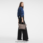 кафяво Жени чанта за пощенска кутия чанти Longchamp 6084PZ168 - Image 2