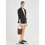 кафяво Жени чанта тип кофа epure чанти Longchamp 6084PZ135 - Image 2