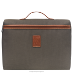 кафяво мъже куфарче Boxford чанти Longchamp 6084PZ1098