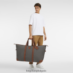 кафяво мъже пътна чанта boxford чанти Longchamp 6084PZ766 - Image 2