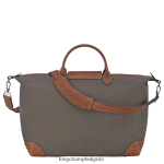 кафяво мъже пътна чанта boxford чанти Longchamp 6084PZ769 - Image 4