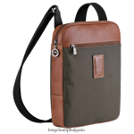 кафяво мъже чанта boxford през рамо чанти Longchamp 6084PZ1110 - Image 3