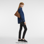 коняк Жени розова скитник чанта чанти Longchamp 6084PZ382 - Image 2