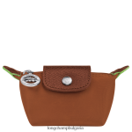 коняк Жени le pliage зелена кесия за монети кожени изделия Longchamp 6084PZ508