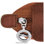 коняк Жени le pliage зелена кесия за монети кожени изделия Longchamp 6084PZ508 - Image 3