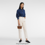 коняк Жени le pliage зелена торбичка с дръжка кожени изделия Longchamp 6084PZ671 - Image 2