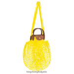 лимон Жени le pliage filet mesh bag чанти Longchamp 6084PZ2 - Image 3