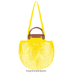 лимон Жени le pliage filet mesh bag чанти Longchamp 6084PZ2 - Image 4