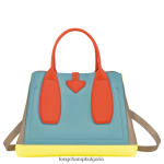 многоцветен Жени розова чанта чанти Longchamp 6084PZ96 - Image 4