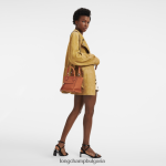 морков Жени чанта за пощенска кутия чанти Longchamp 6084PZ166 - Image 2