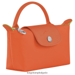 морков Жени le pliage зелена торбичка с дръжка кожени изделия Longchamp 6084PZ674 - Image 3
