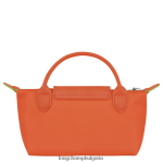 морков Жени le pliage зелена торбичка с дръжка кожени изделия Longchamp 6084PZ674 - Image 4