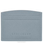облачно синьо Жени държач за карта Roseau кожени изделия Longchamp 6084PZ640 - Image 2