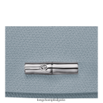 облачно синьо Жени портфейл roseau continental кожени изделия Longchamp 6084PZ591 - Image 3