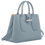 облачно синьо Жени розова чанта чанти Longchamp 6084PZ107 - Image 3