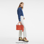 оранжево Жени 3d чанта чанти Longchamp 6084PZ179 - Image 2