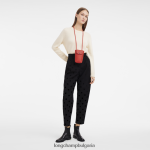 оранжево Жени калъф за телефон le pliage xtra с кожена дантела кожени изделия Longchamp 6084PZ718 - Image 2