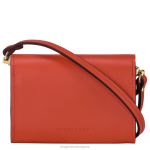 оранжево Жени портмоне за монети box-trot с презрамка кожени изделия Longchamp 6084PZ517 - Image 3