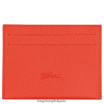 оранжево Жени le foulonne картодържател кожени изделия Longchamp 6084PZ644 - Image 2