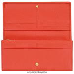 оранжево Жени le foulonne континентален портфейл кожени изделия Longchamp 6084PZ603 - Image 2