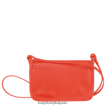 оранжево Жени le foulonne портфейл на верига кожени изделия Longchamp 6084PZ328 - Image 4