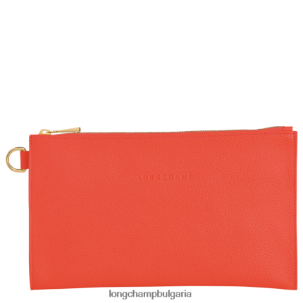 оранжево Жени le foulonne торбичка кожени изделия Longchamp 6084PZ700