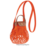 оранжево Жени le pliage filet mesh bag кожени изделия Longchamp 6084PZ6 - Image 3