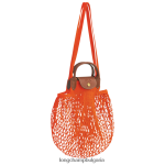 оранжево Жени le pliage filet mesh bag чанти Longchamp 6084PZ3 - Image 3
