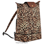 печат на пантера Жени чанта/раница през рамо чанти Longchamp X D'heygere 6084PZ322 - Image 3