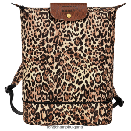 печат на пантера Жени чанта/раница през рамо чанти Longchamp X D'heygere 6084PZ322