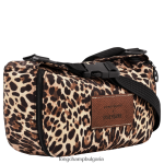 печат на пантера Жени чанта/раница през рамо чанти Longchamp X D'heygere 6084PZ322 - Image 6