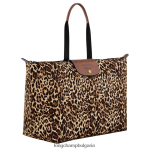печат на пантера мъже пътна чанта / раница чанти Longchamp X D'heygere 6084PZ831 - Image 5