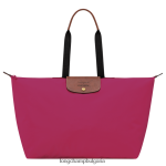 розово мъже пътна чанта / раница чанти Longchamp X D'heygere 6084PZ834 - Image 3