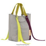 сиво Жени чанта le pliage re-play чанти Longchamp 6084PZ49 - Image 3