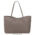 сиво Жени чанта Roseau Essential Tote чанти Longchamp 6084PZ362 - Image 4
