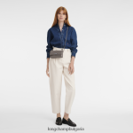 сиво Жени Roseau есенциален съединител кожени изделия Longchamp 6084PZ11 - Image 2