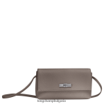 сиво Жени Roseau есенциален съединител кожени изделия Longchamp 6084PZ11