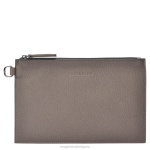сиво Жени roseau есенциална торбичка кожени изделия Longchamp 6084PZ692