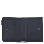 среднощно синьо мъже 3d портфейл кожени изделия Longchamp 6084PZ626 - Image 2