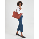 теракота Жени градска чанта le pliage чанти Longchamp 6084PZ350 - Image 2