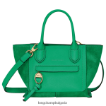 трева/зелена светлина Жени чанта за пощенска кутия чанти Longchamp 6084PZ160