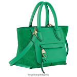 трева/зелена светлина Жени чанта за пощенска кутия чанти Longchamp 6084PZ160 - Image 3