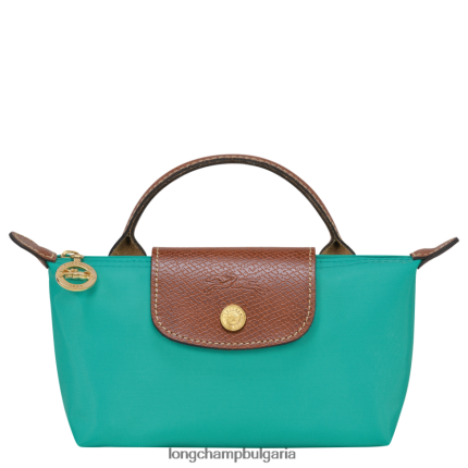 тюркоаз Жени le pliage оригинална торбичка с дръжка кожени изделия Longchamp 6084PZ666