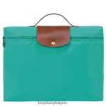 тюркоаз мъже le pliage оригинално куфарче чанти Longchamp 6084PZ489