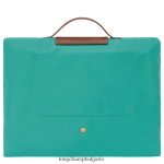 тюркоаз мъже le pliage оригинално куфарче чанти Longchamp 6084PZ489 - Image 3