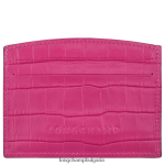 фуксия Жени държач за карта Roseau кожени изделия Longchamp 6084PZ642 - Image 2