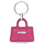 фуксия Жени ключодържатели Roseau кожени изделия Longchamp 6084PZ743